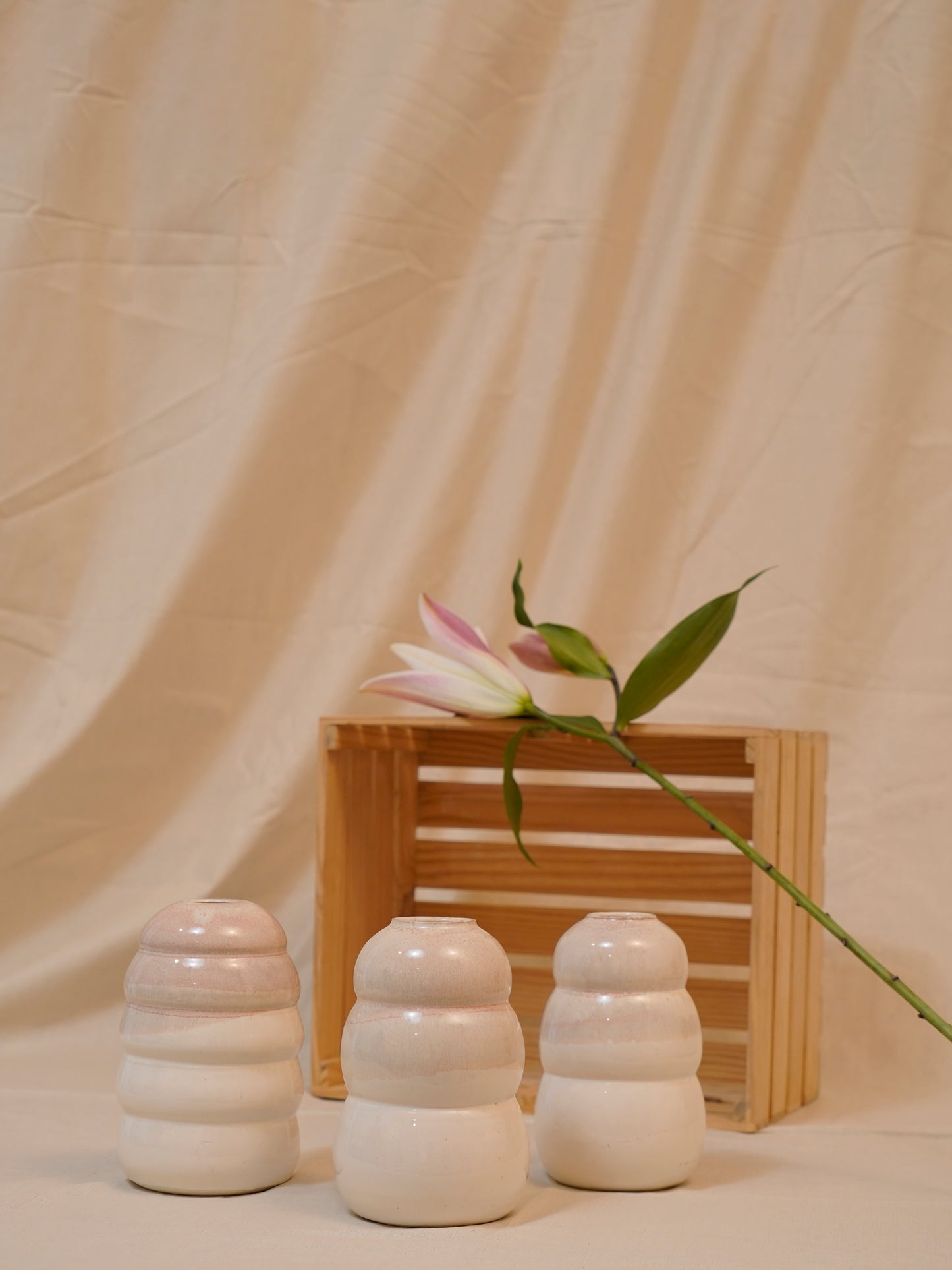 Pearl Vases - Set of 3