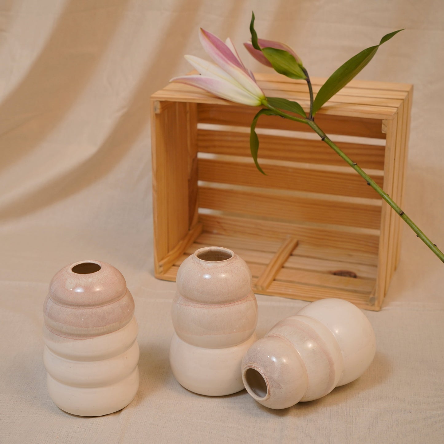 Pearl Vases - Set of 3