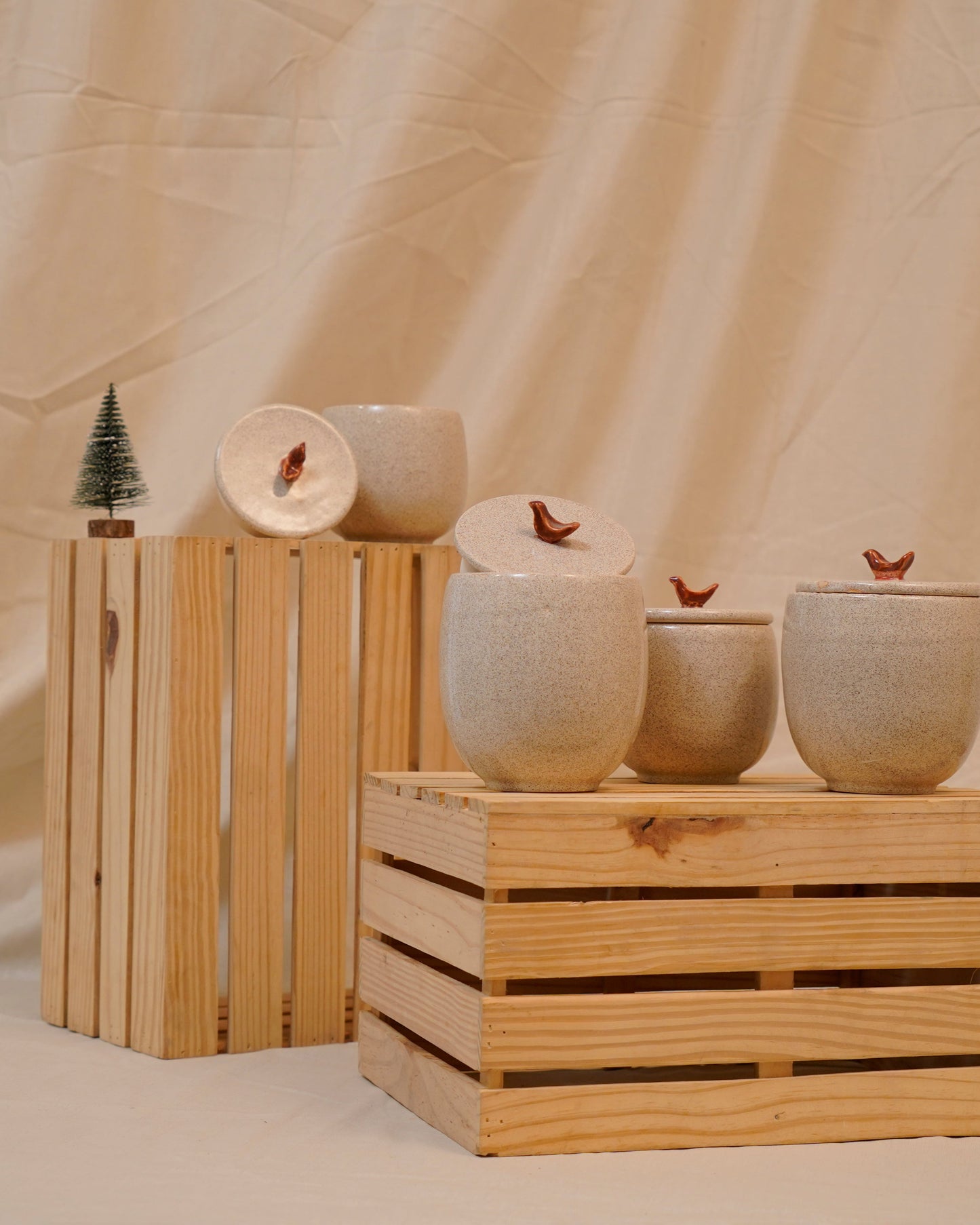 Bird Jars - Set of 4