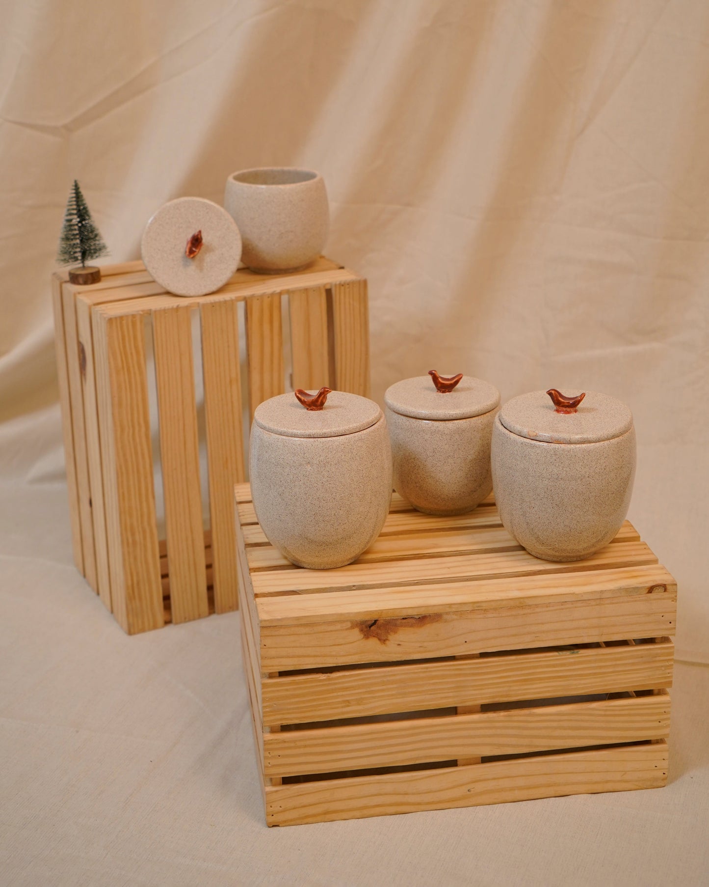 Bird Jars - Set of 4