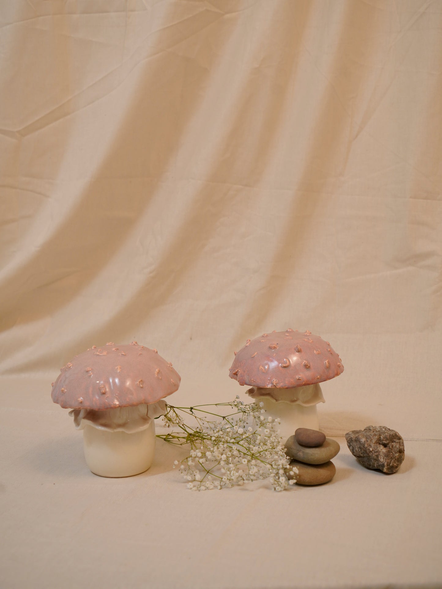 Mushroom Sculpture - Set of 2