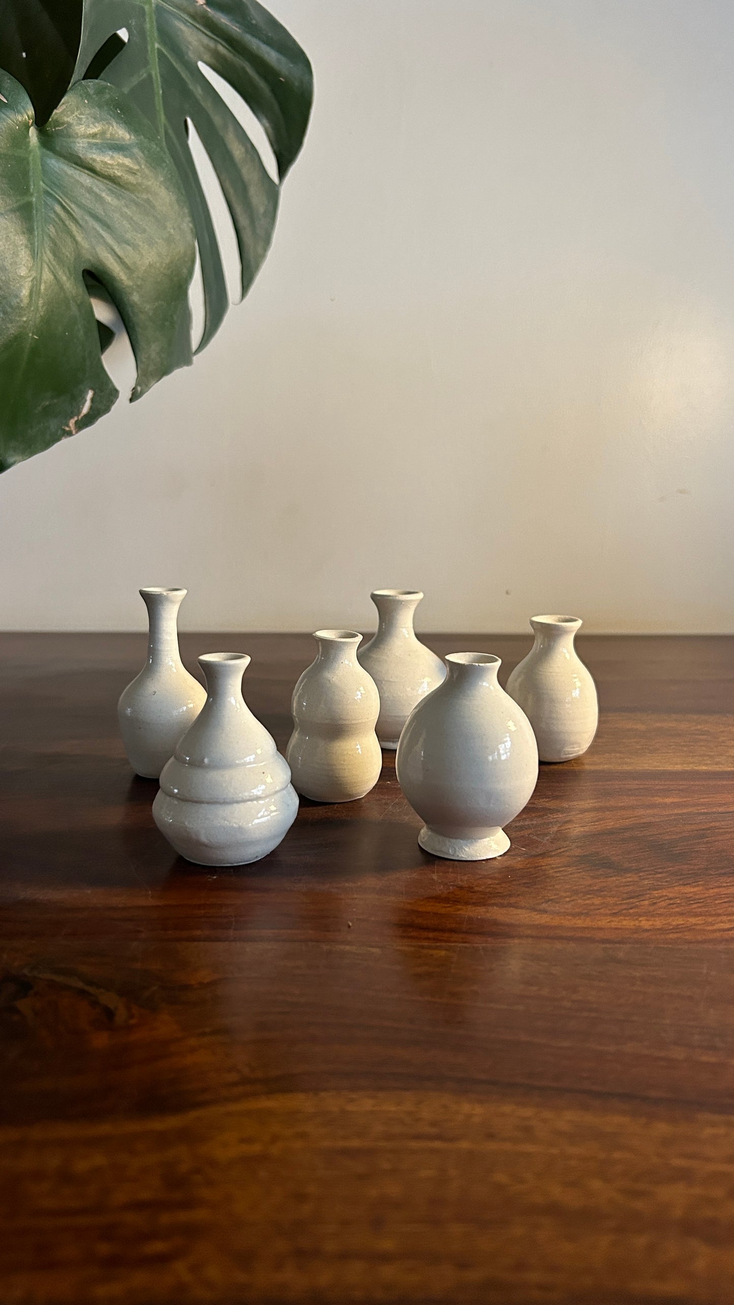 Mini Pots - Set of 6 - Off White