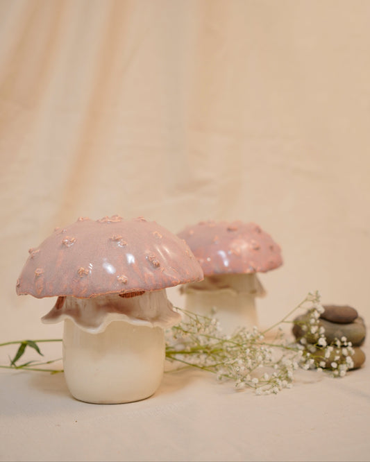 Mushroom Sculpture - Set of 2